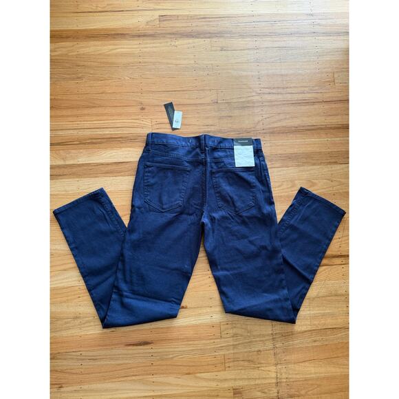 Banana Republic Travelers Slim Fit Dark Blue Denim Pants Size 32 x 34 NWT - Picture 8 of 10